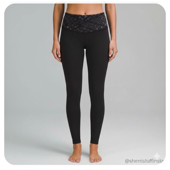 lululemon athletica Pants - EXCELLENT Lululemon Wunder Under Pant Hi Rise Luon Black Slate Yoga Leggings 2